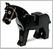 Horse (Black) - LEGO Animal Minifigure