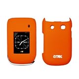 EMPIRE Orange Rubberized Snap-On Cover Case for Blackberry Style 9670