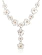 Sterling Silver White Mother of Pearl Flower w/ Mauve & White Freshwater Cultured Pearl Necklace, 18"