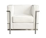 IMAGE OF Baxton Studio Le Corbusier-Style Petite Chair, White