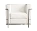 Baxton Studio Le Corbusier-Style Petite Chair, White