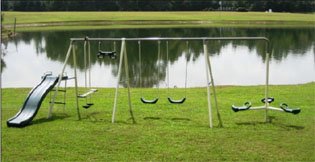 Tri-Copter II Metal Swing Set