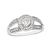 14K White Gold Diamond Engagement Ring - 0.50 Ct.