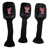 Texas Tech Red Raiders NCAA College Fur Logo Set of 3 Graphite Golf Head Covers