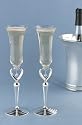 Heart-to-Heart Champagne Flutes