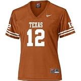 Nike Texas Longhorns #12 Orange Ladies Replica Football Jersey (Large)