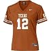 Nike Texas Longhorns #12 Orange Ladies Replica Football Jersey (Large)