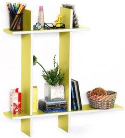 Trista - [Big Dreamer-B] Leather Cross Type Shelve / Book Shelve / Floating Shelve (4 pcs)