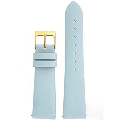 Watch Band Blue Satin Fabric with Leather lining