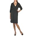 Mossimo® Black: V-Neck Smocked Waist Dress - Slate