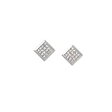14k White Gold & Princess-Cut Diamond Stud Earrings (0.41ctw)