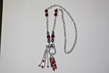 Redneck Hardware Jewelry Red & Silver Necklace Redneck Hardware Jewelry Red & Silver Necklace