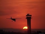 Long Beach Airport Control Tower, CA Photographic Poster Print by Doug Mazell, 24x18