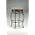 Hillsdale Lincoln 26-Inch Backless Swivel Counter Stool, Black Gold Finish with Beige Fabric