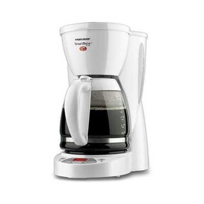 New Applica 12c Coffeemaker White Sneak-A-Cup System And 2-Hour Auto Shutoff Easy-Clean Surface