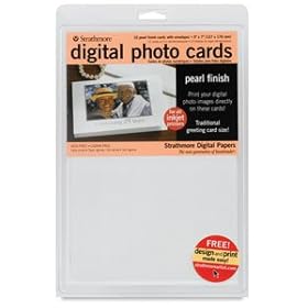 Strathmore Digital Photo Cards - 5 x 7, Digital Photo Cards, Pkg of 10, 81 lb (220 gsm)