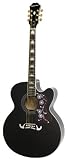 Epiphone EJ-200CE Acoustic-Electric Guitar, Shadow Preamp, Black