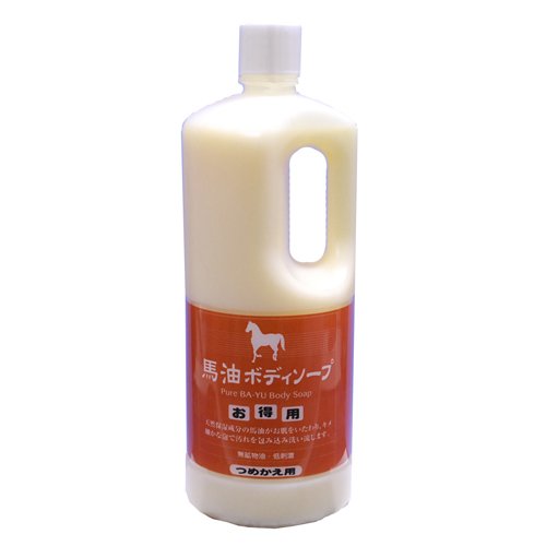 アズマ商事の馬油ボディソープ詰め替え用１０００ｍｌ
