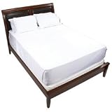 Luxury Home MD Collection White Microfiber Full Size Sheet Set Features Non-Absorbent Material