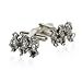 See no Evil, Hear no Evil, Speak no Evil Pewter Silver Monkey Cufflinks with Presentation Box