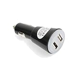 DURAGADGET In Car Cigarette Charger With Two USB Ports For Vodafone Smart Tab 10, Smart Tab 7 & ASUS VivoTab RT