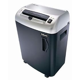 Powershred Heavy-Duty SB-80 Strip-Cut Shredder, Black/Silver