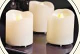 Battery Operated Flickering Melted Edge Votive Everlasting Candle