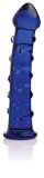 Don Wand Glass Pleasure Wand with Nubby Mushroom Tip, Cobalt Blue