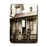 Scenes from the Past Vintage Stereoview - 1900 The Old Homestead Antique Gray - Light Switch Covers - single toggle switch