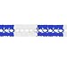 Girlande, ca. 400 cm, blau-weiss