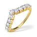 0.70 Carat Diamond Wishbone Ring by Saul Anthony In 18 Carat Yellow Gold