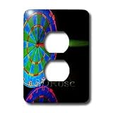 Dart Board - DartBoard - Light Switch Covers - 2 plug outlet cover