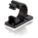 Cables to Go 43053 .68in Self-Adhesive Cable Clamp - 50 Pack (Black)