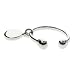 Sterling Silver Round Tag Keychain