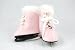 Pink Furry Ice Skates for American Girl Dolls and Most 18 Inch Dolls