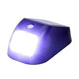 Quarice® ソーラーライト 4 LED【人感センサー 屋外用 小型 デュアル電源】乾電池が補助電源 IP65 防水防雨 感知が速い 夜間自動点灯 省エネ 玄関/壁掛け/軒先/庭園/ガーデン/ガレ