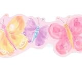 Purple Pink Butterfly Wallpaper Border