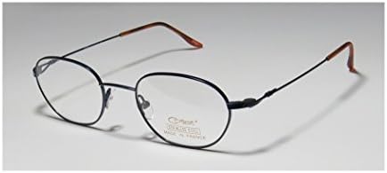 Cottet Genesis 57 Mens/Womens Prescription Ready Light Weight Designer Full-rim Flexible Hinges Eyeglasses/Eye Glasses (47-20-140, Navy)