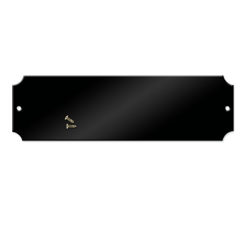 Blank Engraving Brass Plate - Pack of 25 - Black