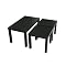 Coffee and Side Tables Set - Black