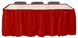 Plastic Table Skirt - Red