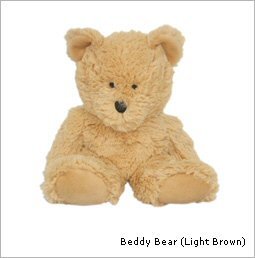 Fluffy Brown Microwavable Plush Beddy Bear