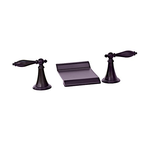 FREUER Scaffale Collection: Widespread Waterfall Bathroom Sink Faucet, Oil Rubbed Bronze