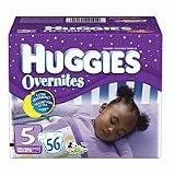 Huggies Overnites Diapers, Size 5, Big Pack, 56-Count Box Huggies Overnites Diapers, Size 5, Big Pack, 56-Count Box