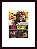 Django Shoots First by unknown 17.00X11.00 Framed with Black Wood Frame