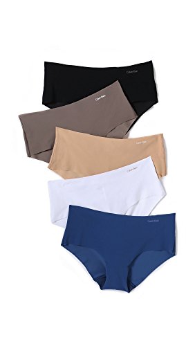 Calvin Klein Underwear Women's Invisibles Hipster 5 Pack