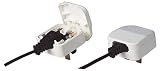 Euro 2 Pin to 3 Pin Converter Plug / Adapter - White