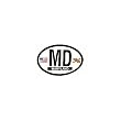 Maryland Oval Decal