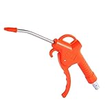 uxcell　ブローガン　エアーダスター　空気銃ブロー 　エアブローガン　プラスチック製のハンドル　オレンジ　ダストブローガン　265mm長