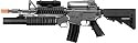 M4 3181 AEG Electric Airsoft Rifle, M203 Grenade Launcher, 2 Stocks, FPS-300, Extra Mag